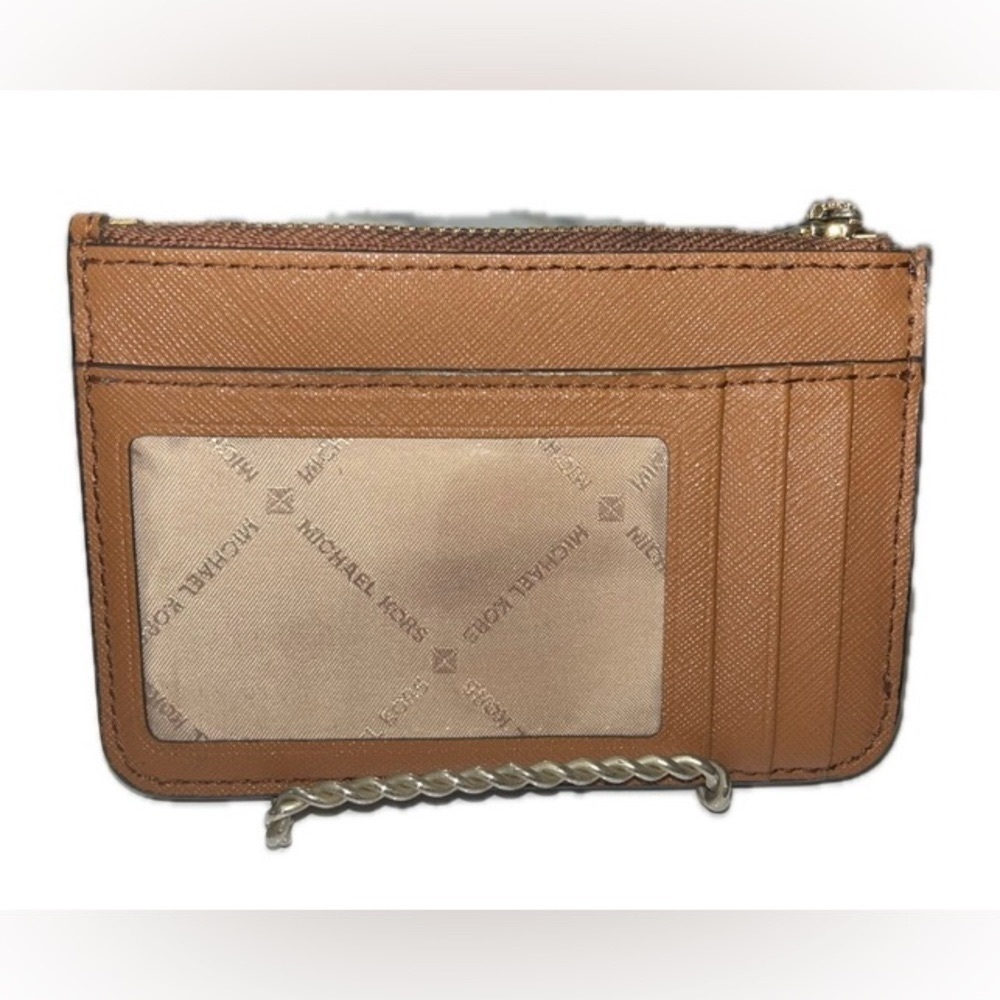 Michael Kors Jet Set Travel Sm. Top Zip Coin Pouch w/ID Holder Saffiano Leather - Picture 2 of 11